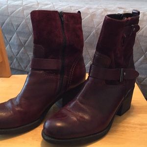 Purple Clarks Moto Boots!